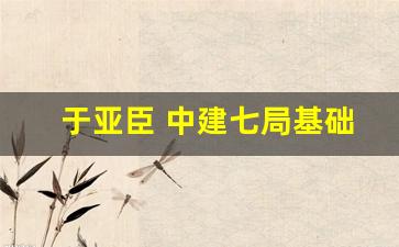 于亚臣 中建七局基础公司_中建七局侯顺平是哪里人